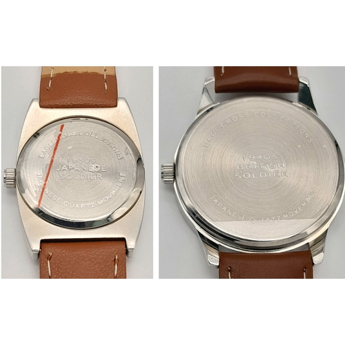 1126 - Two Military Design Quartz Watches Comprising: 1) A  Japanese Soldiers Watch-25mm Case & 2)  British... 