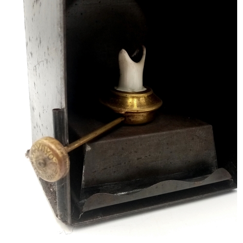 1093 - A WW2 Period (1940’s) Metal Railway Lamp. 25cm Tall. 11cm Wide. A true vintage piece, ideal for WW2 ... 
