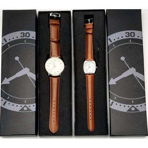 1126 - Two Military Design Quartz Watches Comprising: 1) A  Japanese Soldiers Watch-25mm Case & 2)  British... 