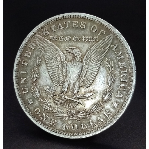 1715 - An 1883 USA Morgan Silver Dollar Coin. EF.