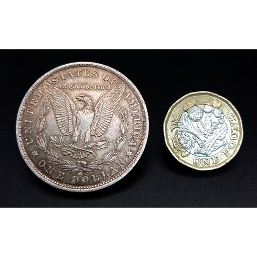 1715 - An 1883 USA Morgan Silver Dollar Coin. EF.