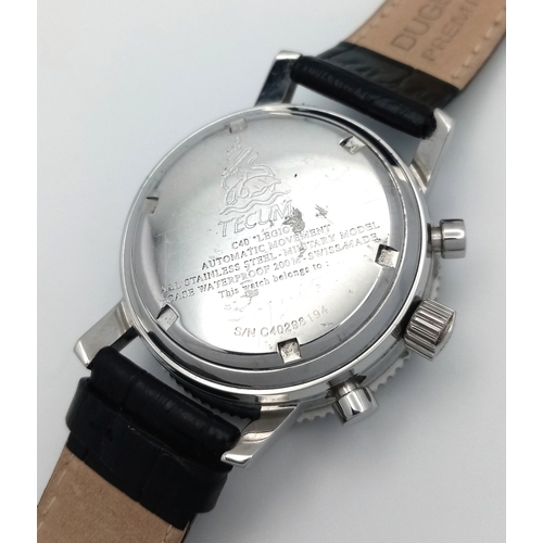 807 - A Tecum Chronograph Automatic Divers Watch. Comsubin for the Italian military elite divers unit. Bla... 