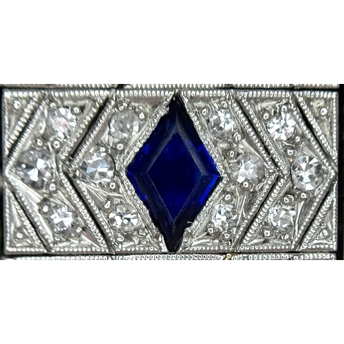 47 - A FOUR ROW AKOYA PEARL BRACELET WITH A 14K WHITE GOLD DIAMOND AND SAPPHIRE SET CLASP. A BEAUTIFUL PI... 