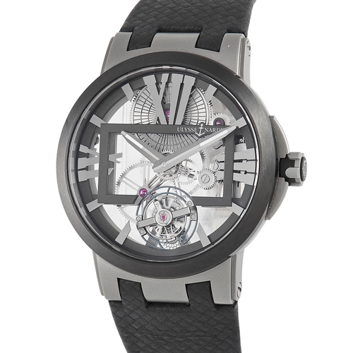 141 - Ulysse Nardin Executive Skeleton Tourbillon Watch. Ulysse Nardin added the Executive Skeleton Tourbi... 