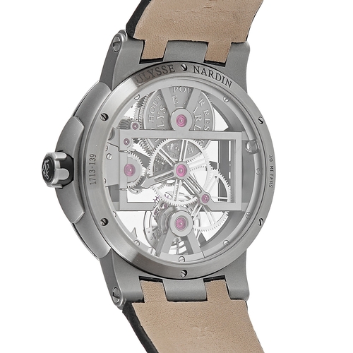 141 - Ulysse Nardin Executive Skeleton Tourbillon Watch. Ulysse Nardin added the Executive Skeleton Tourbi... 