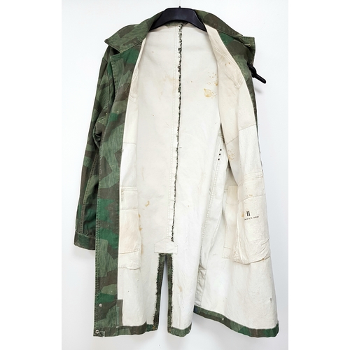 A WW2 Era German Luftwaffe Splinter Pattern Smock. Interior markings ...