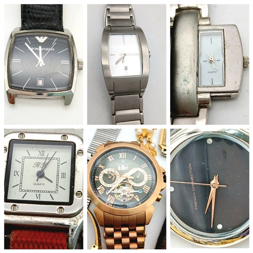 42 - Selection of  Ladies and Gents WRISTWATCHES to be sold as spares and repairs, although some may only... 
