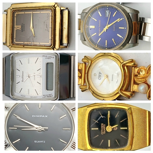 42 - Selection of  Ladies and Gents WRISTWATCHES to be sold as spares and repairs, although some may only... 