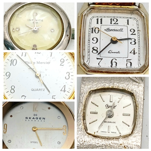 42 - Selection of  Ladies and Gents WRISTWATCHES to be sold as spares and repairs, although some may only... 