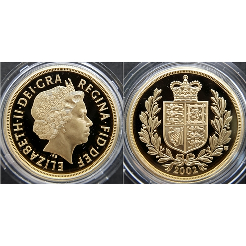 710 - A 2002 United Kingdom Gold Proof Four-Coin Sovereign Collection. The coins in the 2002 4-Coin Gold P... 