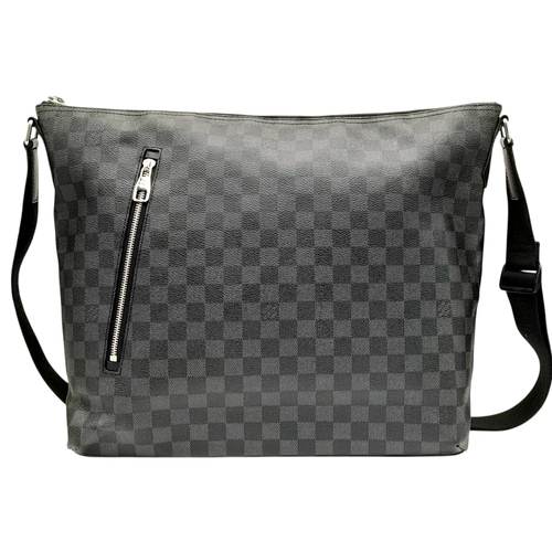 1 - A Louis Vuitton Damier Graphite Messenger Bag. Checked exterior with two large zipped compartment. A... 