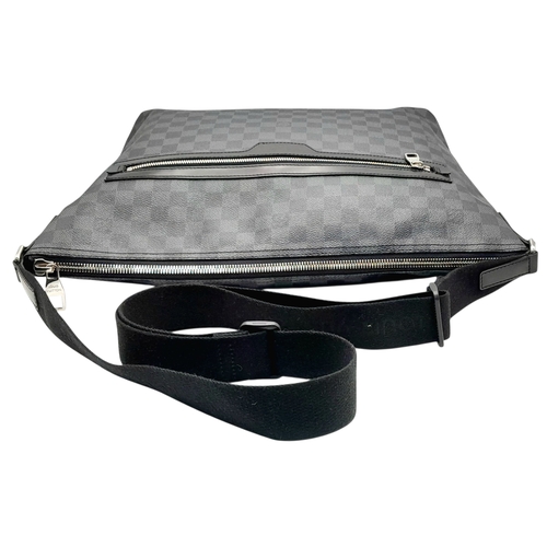 1 - A Louis Vuitton Damier Graphite Messenger Bag. Checked exterior with two large zipped compartment. A... 