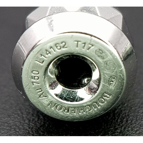 29 - A BUCHERON 18K WHITE GOLD DESIGNER BRACELET.        18.2gms      17cms