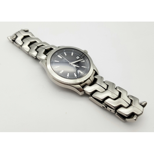 58 - A Tag Heuer Link Automatic Gents Watch. 200m water resistance. Stainless steel bracelet and case - 3... 