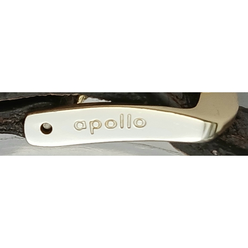 60 - A Vintage Helvetia Mechanical Gents Watch. Brown leather strap. Stainless steel case - 35mm. White d... 