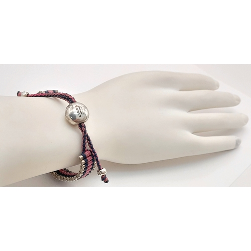 1095 - A vintage 925 silver Links of London fashion bracelet. Total weight 23.7G. Total length 24cm.
