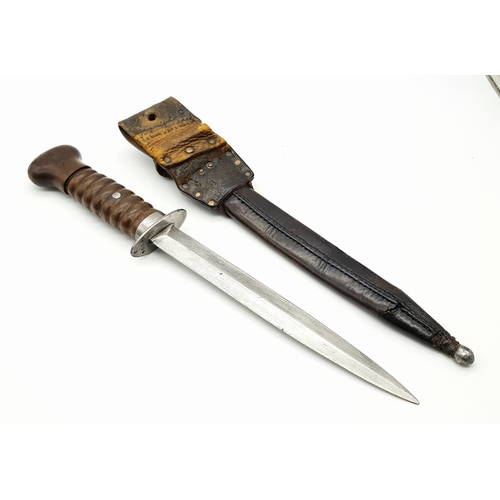 A DUTCH WW1 M 1915 STORMDOLK DAGGER WITH LATER U.S. MARKINGS