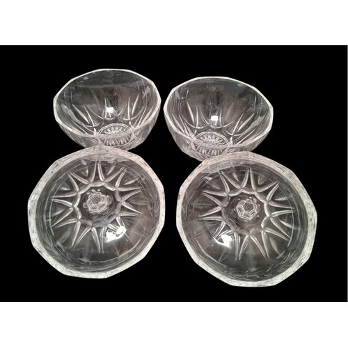 1097 - Three Vintage Crystal, Lidded Candy Jars. In lovely condition.