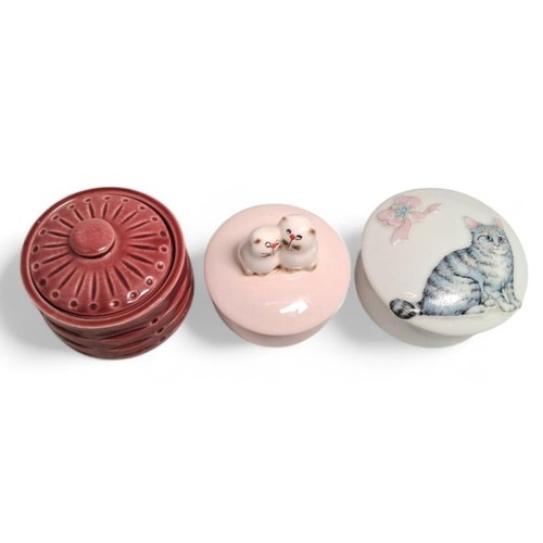 1118 - A Collection of Vintage Trinket Pots. All in good condition.