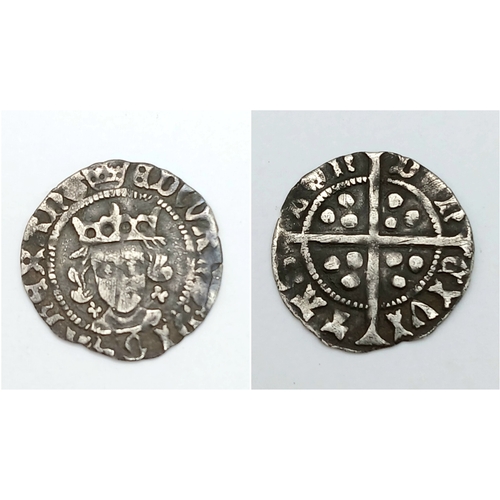 An Edward IV Silver Hammered 1d Coin. Light coinage. 1st Reign. London ...