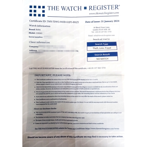 68 - A Rolex Bi-Metal Diamond Datejust Gents Watch. Model 116243. Gold and stainless steel bracelet and C... 