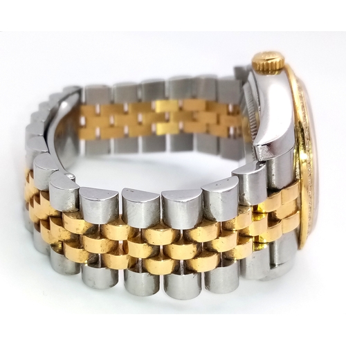 68 - A Rolex Bi-Metal Diamond Datejust Gents Watch. Model 116243. Gold and stainless steel bracelet and C... 