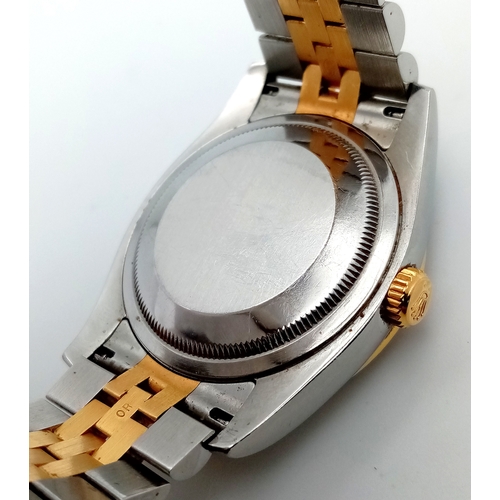 68 - A Rolex Bi-Metal Diamond Datejust Gents Watch. Model 116243. Gold and stainless steel bracelet and C... 