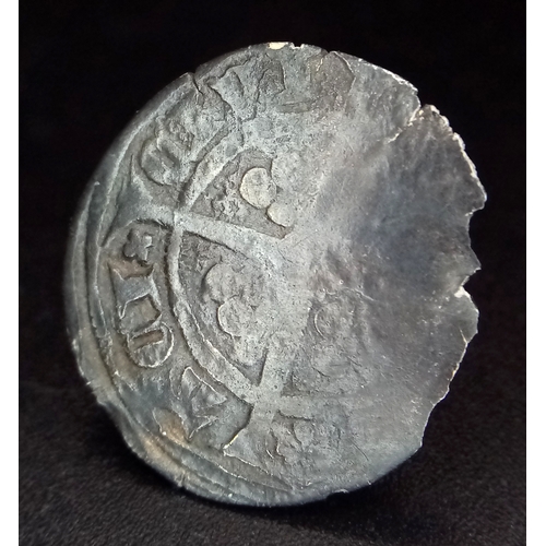A Richard II (1377-1399) Silver Hammered 1d Coin. York mint. S1692
