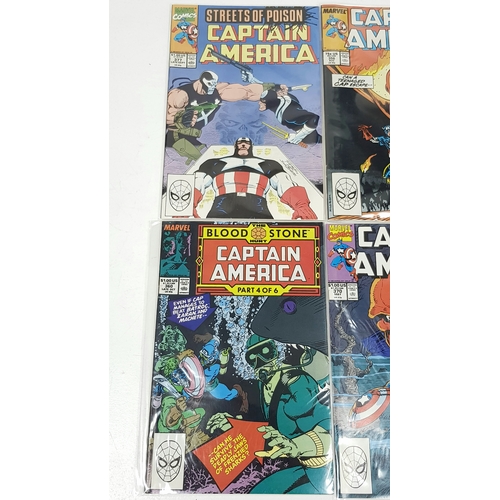 15 - Ten Marvel Captain America Comics - Most Being in Very Fine to Very Fine Plus Grade. All individuall... 