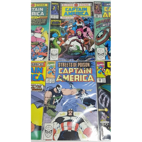 15 - Ten Marvel Captain America Comics - Most Being in Very Fine to Very Fine Plus Grade. All individuall... 