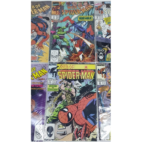 16 - Ten Marvel Spiderman Comics - Most Being in Very Fine to Very Fine Plus Grade. All individually wrap... 