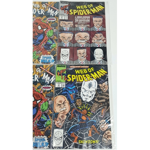 16 - Ten Marvel Spiderman Comics - Most Being in Very Fine to Very Fine Plus Grade. All individually wrap... 