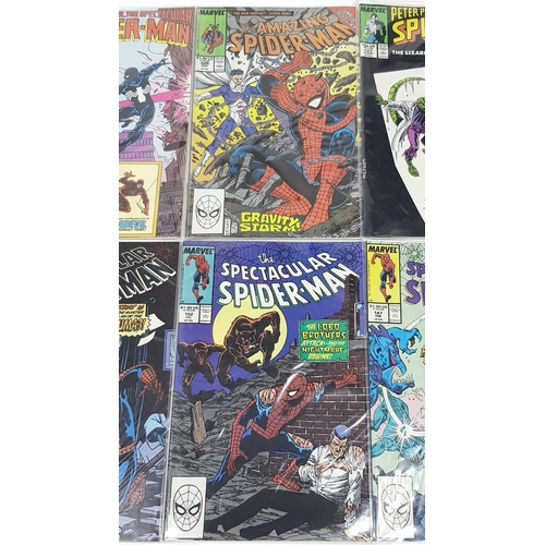 17 - Ten Marvel Spiderman Comics - Most Being in Very Fine to Very Fine Plus Grade. All individually wrap... 