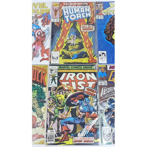 18 - Ten Marvel Mixed Comics - Most Being in Very Fine to Very Fine Plus Grade. All individually wrapped ... 