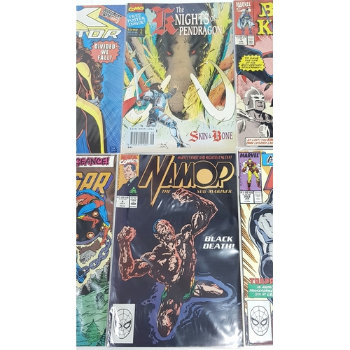 18 - Ten Marvel Mixed Comics - Most Being in Very Fine to Very Fine Plus Grade. All individually wrapped ... 