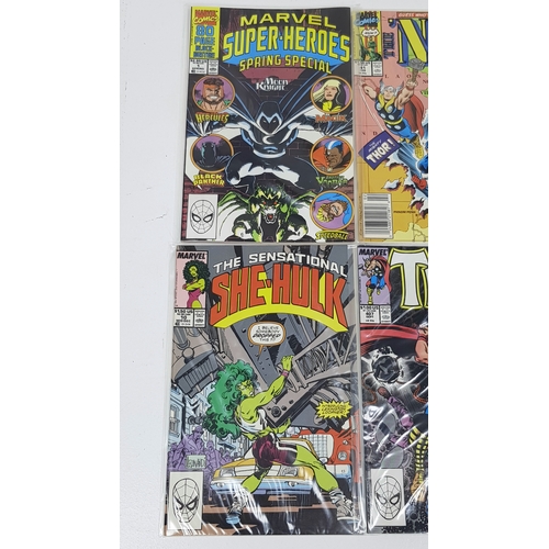 19 - Ten Marvel Mixed Comics - Most Being in Very Fine to Very Fine Plus Grade. All individually wrapped ... 