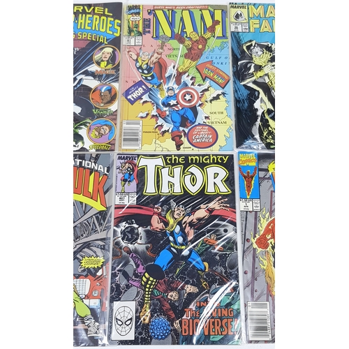 19 - Ten Marvel Mixed Comics - Most Being in Very Fine to Very Fine Plus Grade. All individually wrapped ... 