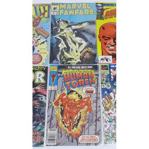 19 - Ten Marvel Mixed Comics - Most Being in Very Fine to Very Fine Plus Grade. All individually wrapped ... 