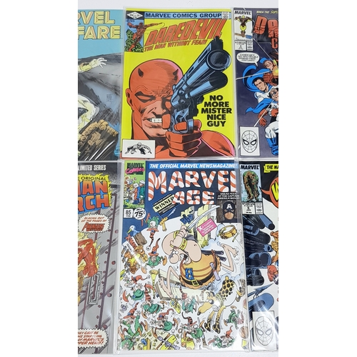 19 - Ten Marvel Mixed Comics - Most Being in Very Fine to Very Fine Plus Grade. All individually wrapped ... 