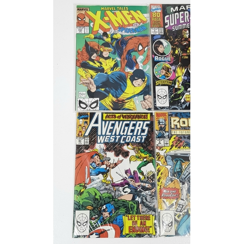 20 - Ten Marvel Mixed Comics - Most Being in Very Fine to Very Fine Plus Grade. All individually wrapped ... 