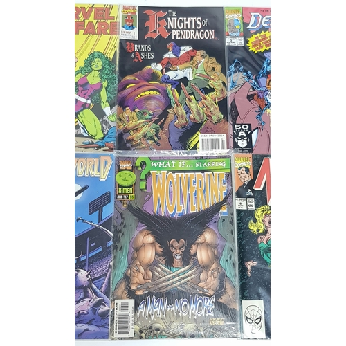 20 - Ten Marvel Mixed Comics - Most Being in Very Fine to Very Fine Plus Grade. All individually wrapped ... 