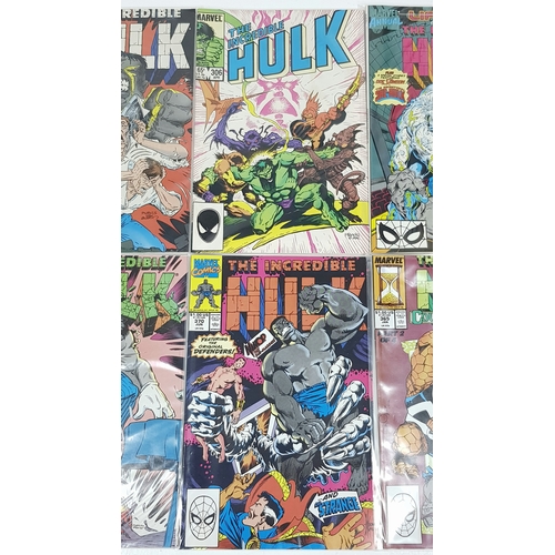 22 - Ten Marvel Incredible Hulk Comics - Most Being in Very Fine to Very Fine Plus Grade. All individuall... 