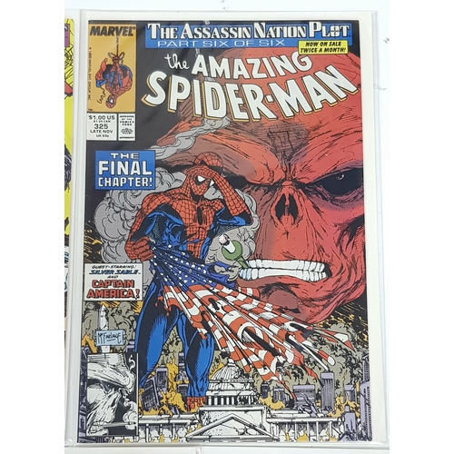50 - Five Marvel Amazing Spiderman High-Grade Comics. Each individually plastic wrapped with cardboard ba... 