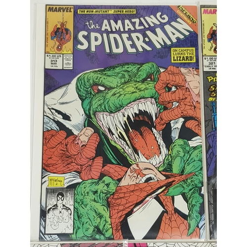 85 - Five Marvel Amazing Spiderman High-Grade Comics. Each individually plastic wrapped with cardboard ba... 
