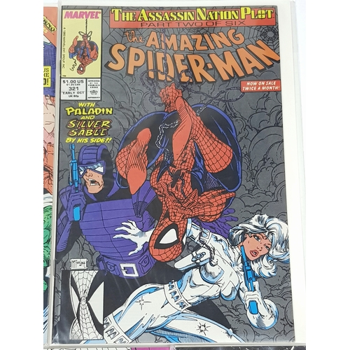 85 - Five Marvel Amazing Spiderman High-Grade Comics. Each individually plastic wrapped with cardboard ba... 