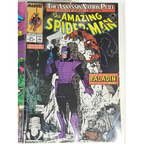 85 - Five Marvel Amazing Spiderman High-Grade Comics. Each individually plastic wrapped with cardboard ba... 