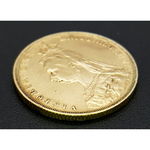 1 - An 1892 Queen Victoria Full Sovereign 22K Gold Coin.