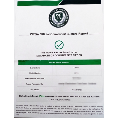 33 - A Cartier Francaise Ladies Tank Quartz Watch. Model 2465. Stainless steel bracelet and case - 26 x 3... 