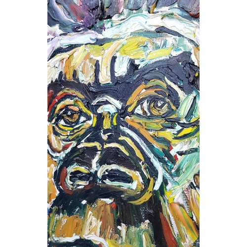 52 - Gorilla - Oil on Canvas by Acclaimed British Artist John Bratby R.A. (1928-1992). Bratby founded the... 