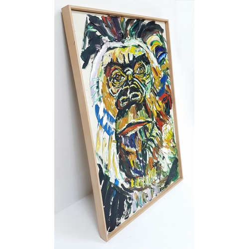 52 - Gorilla - Oil on Canvas by Acclaimed British Artist John Bratby R.A. (1928-1992). Bratby founded the... 